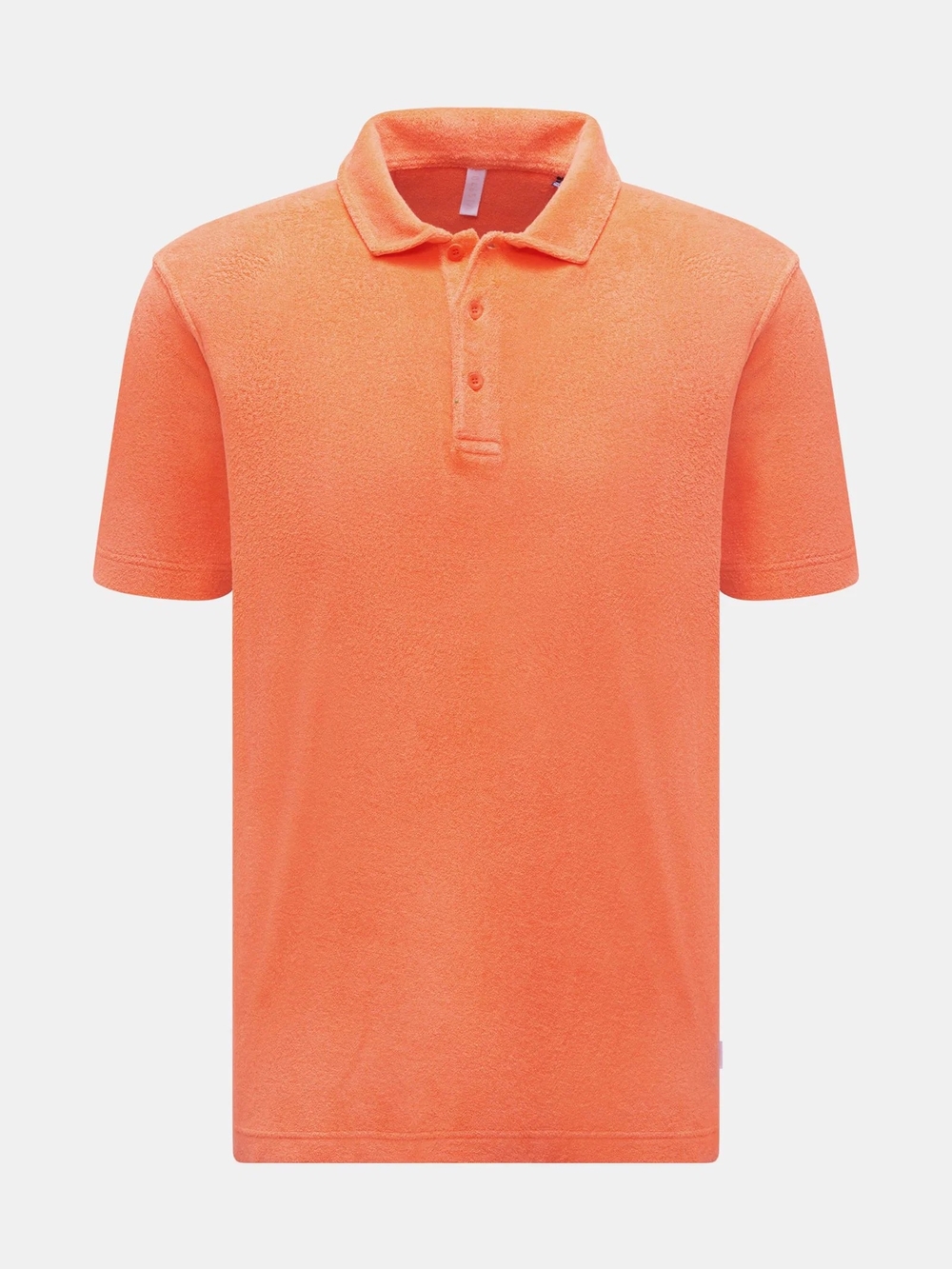 04651 -A Trip In A Bag Men's Orange Terry Cloth Polo Size L